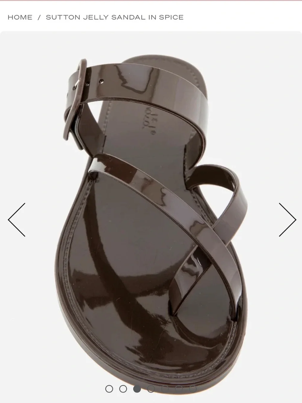 Splendid Sutton Jelly Slide Sandal in Spice Brown